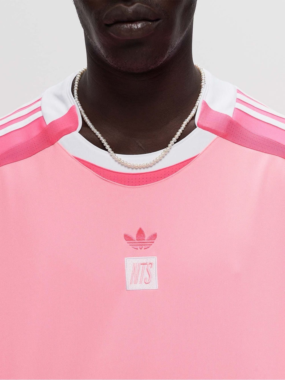 🆕 Adidas Bright Pink Sports Top with White Stripes